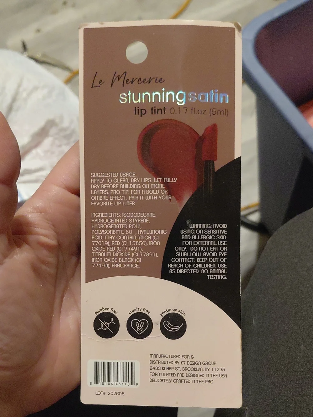 5/$10 Le Mercerie Stunning Satin Lip Tint - Mauve Rose